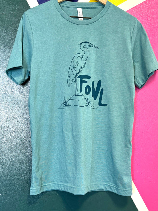 Fowl (Blue Heron) T-Shirt